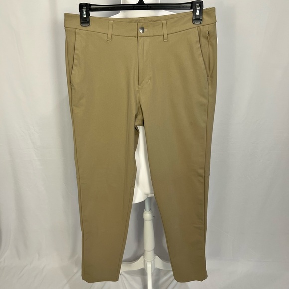 Lululemon Men's Slim Fit Khaki Chino Pants - Stretch Comfort - Picture 3 of 9